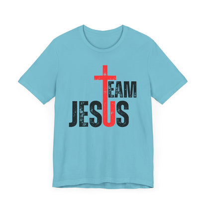 Team Jesus Front - Unisex Jersey Short Sleeve Tee