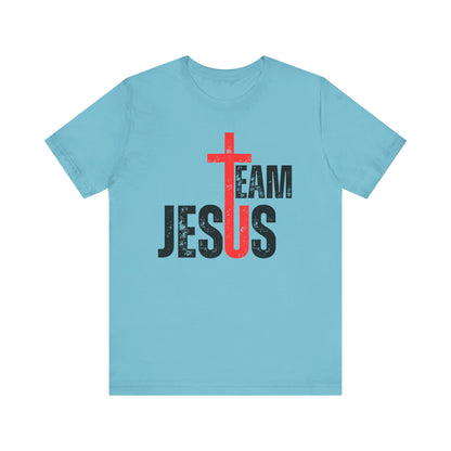 Team Jesus Front - Unisex Jersey Short Sleeve Tee
