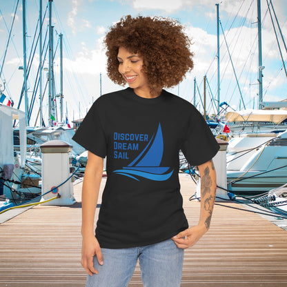Discover Dream Sail - Unisex Heavy Cotton Tee