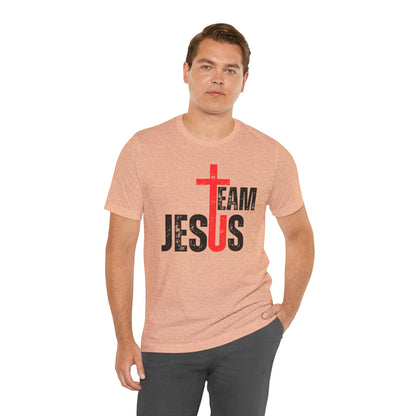 Team Jesus Front - Unisex Jersey Short Sleeve Tee
