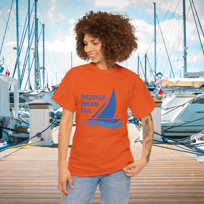 Discover Dream Sail - Unisex Heavy Cotton Tee