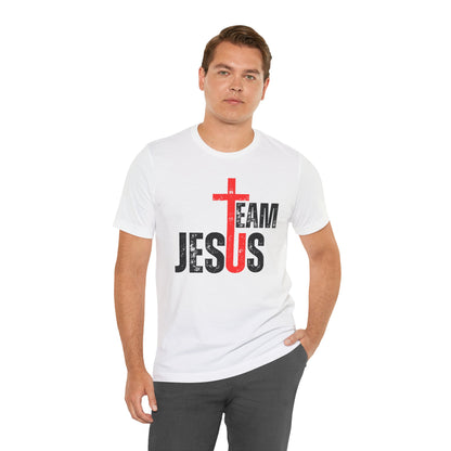 Team Jesus Front - Unisex Jersey Short Sleeve Tee