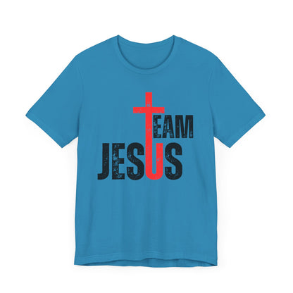 Team Jesus Front - Unisex Jersey Short Sleeve Tee
