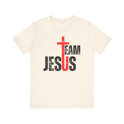 Team Jesus Front - Unisex Jersey Short Sleeve Tee