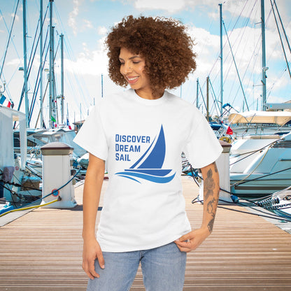 Discover Dream Sail - Unisex Heavy Cotton Tee