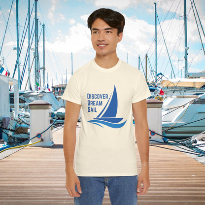 Discover Dream Sail - Unisex Heavy Cotton Tee
