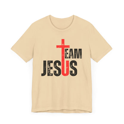 Team Jesus Front - Unisex Jersey Short Sleeve Tee