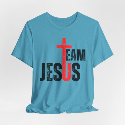 Team Jesus Front - Unisex Jersey Short Sleeve Tee