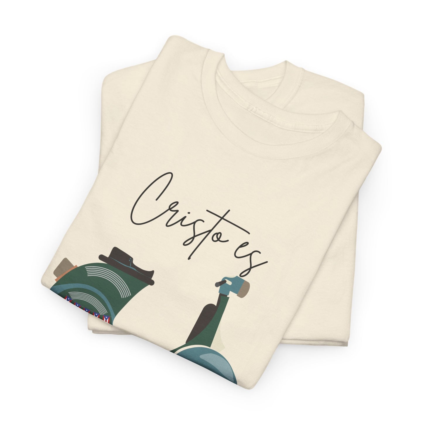Cristo es - PR Flag Spanish - Unisex Heavy Cotton Tee
