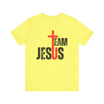 Team Jesus Front - Unisex Jersey Short Sleeve Tee