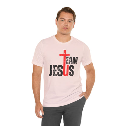 Team Jesus Front - Unisex Jersey Short Sleeve Tee