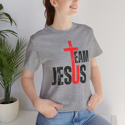 Team Jesus Front - Unisex Jersey Short Sleeve Tee